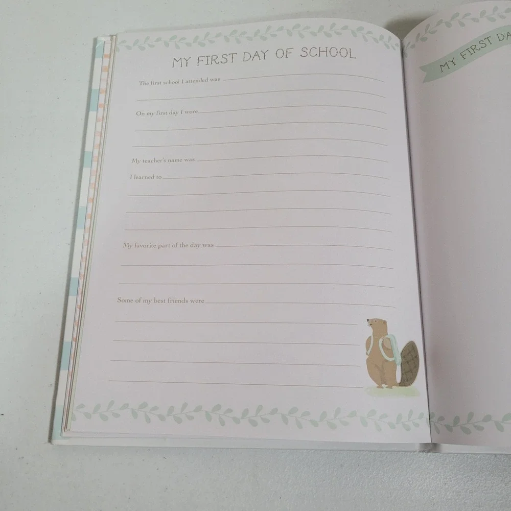 Stepping Stones‎ Memory Book Baby's First Year Forest Animals Record Book 0533